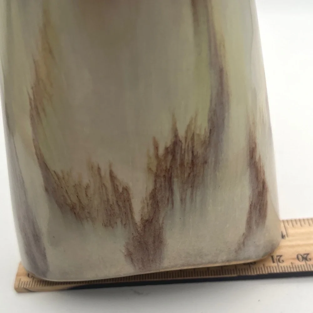 Vintage Jasba Keramik West German Vase MCM‎ Ceramic Gradient, Drip Glaze  50s